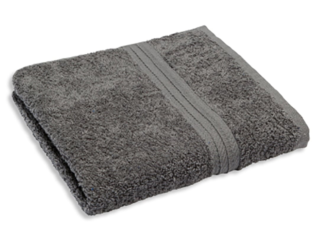 Handtuch aus Baumwolle, Anthrazit, 70 x 140 cm