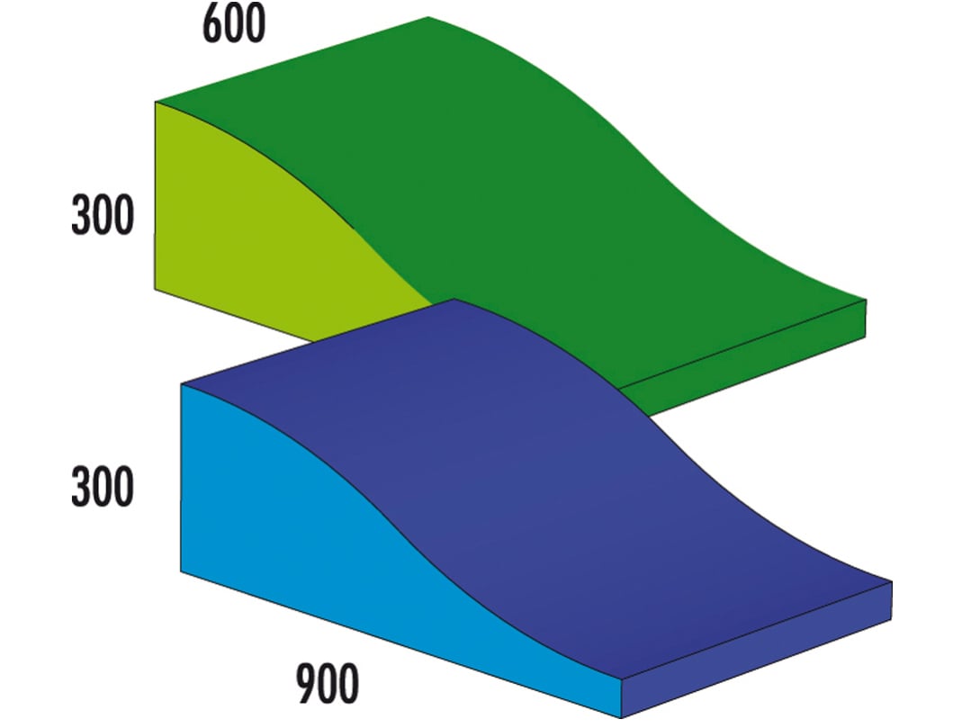 Spiel-Baustein Wellenkeil