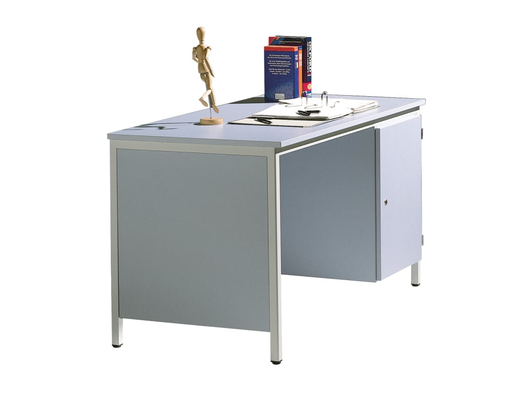 Lehrertisch 130 x 65 grau