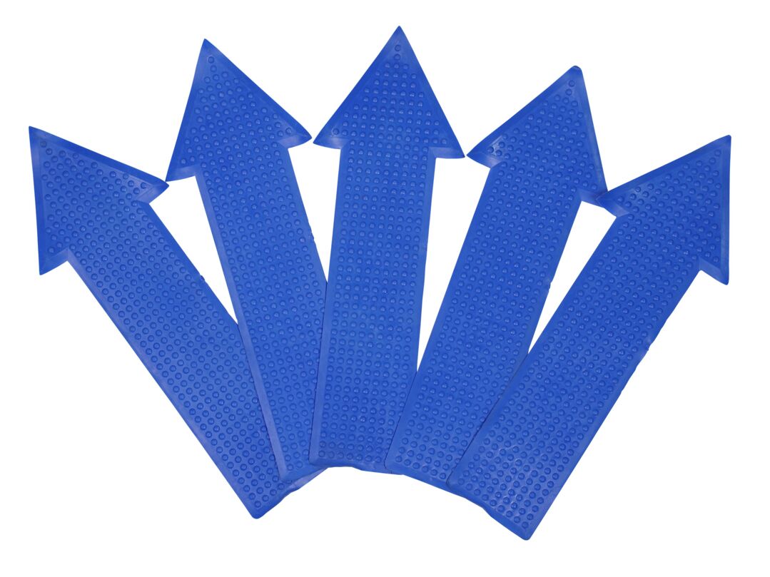 tanga sports Bodenmarkierung Pfeil, 5er-Set, Blau