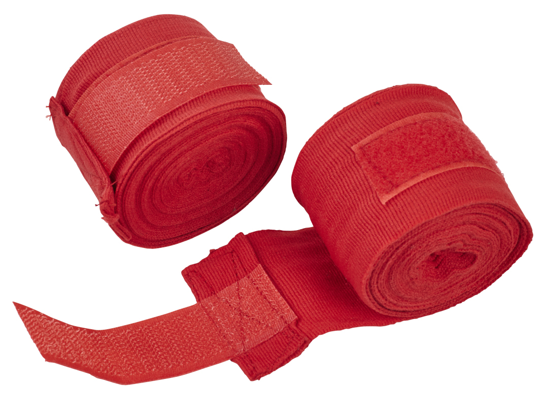 Boxbandagen AIBA, 450 cm lang, Rot