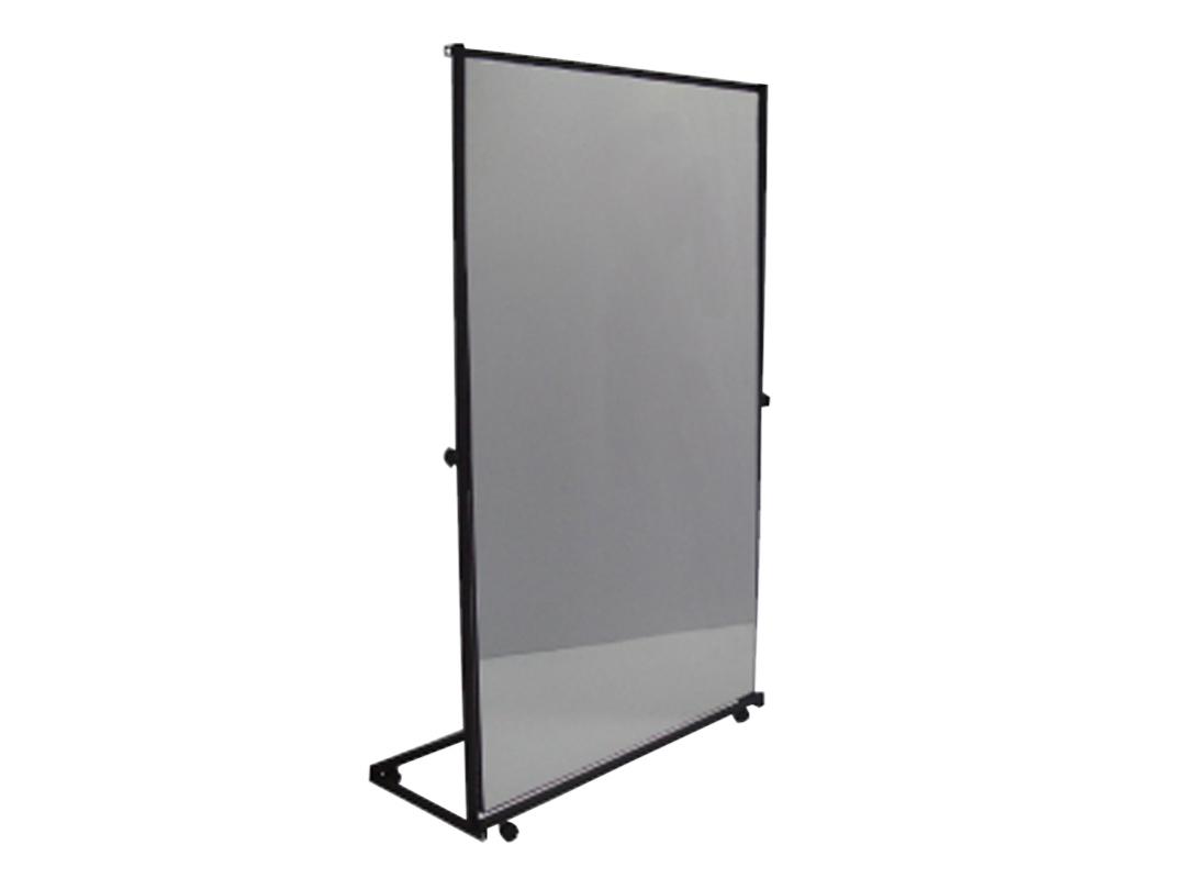 Folienspiegel mit Rollständer, starr, 200 x 100 cm