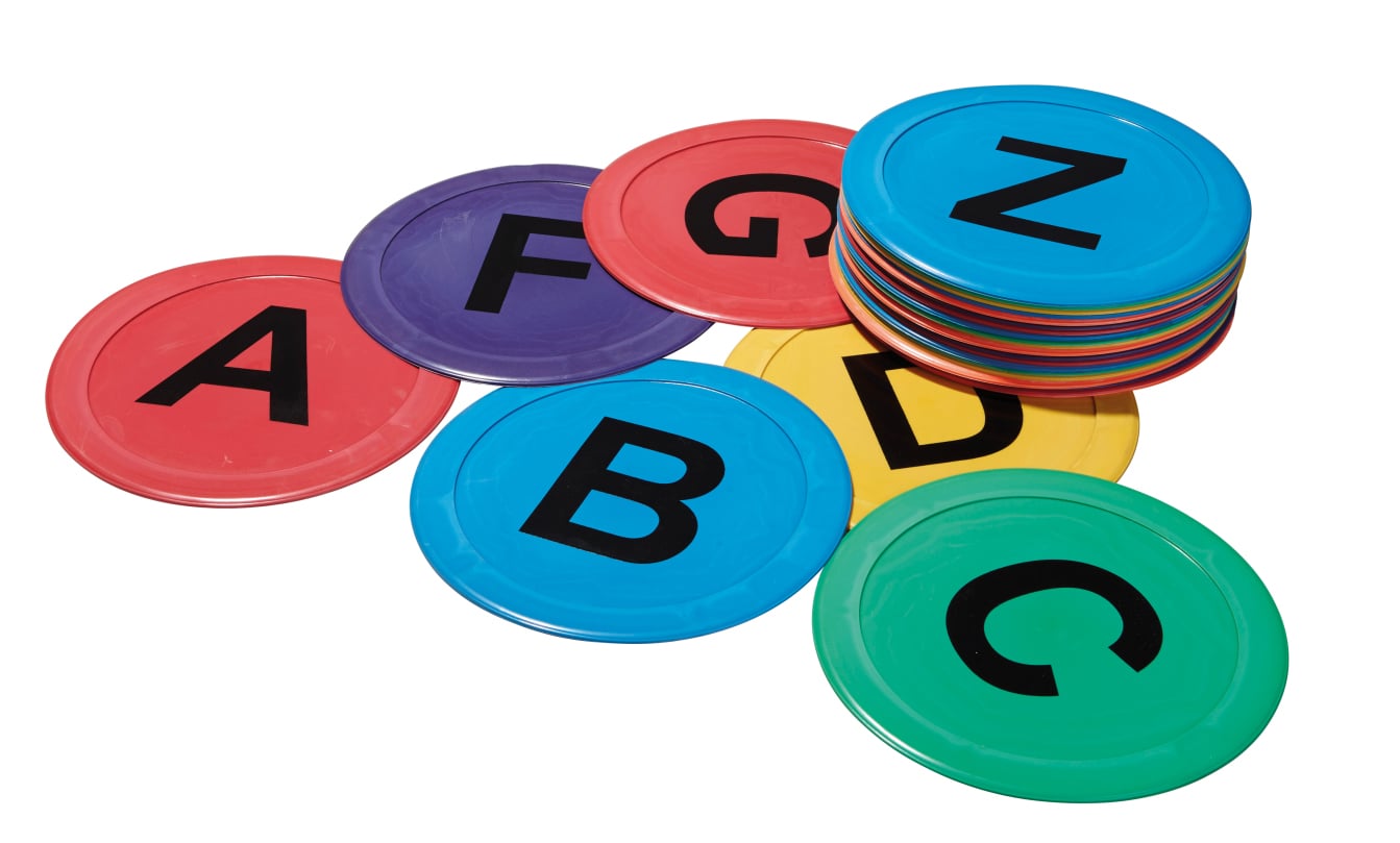 Bodenmarkierung Buchstaben, 26er-Set