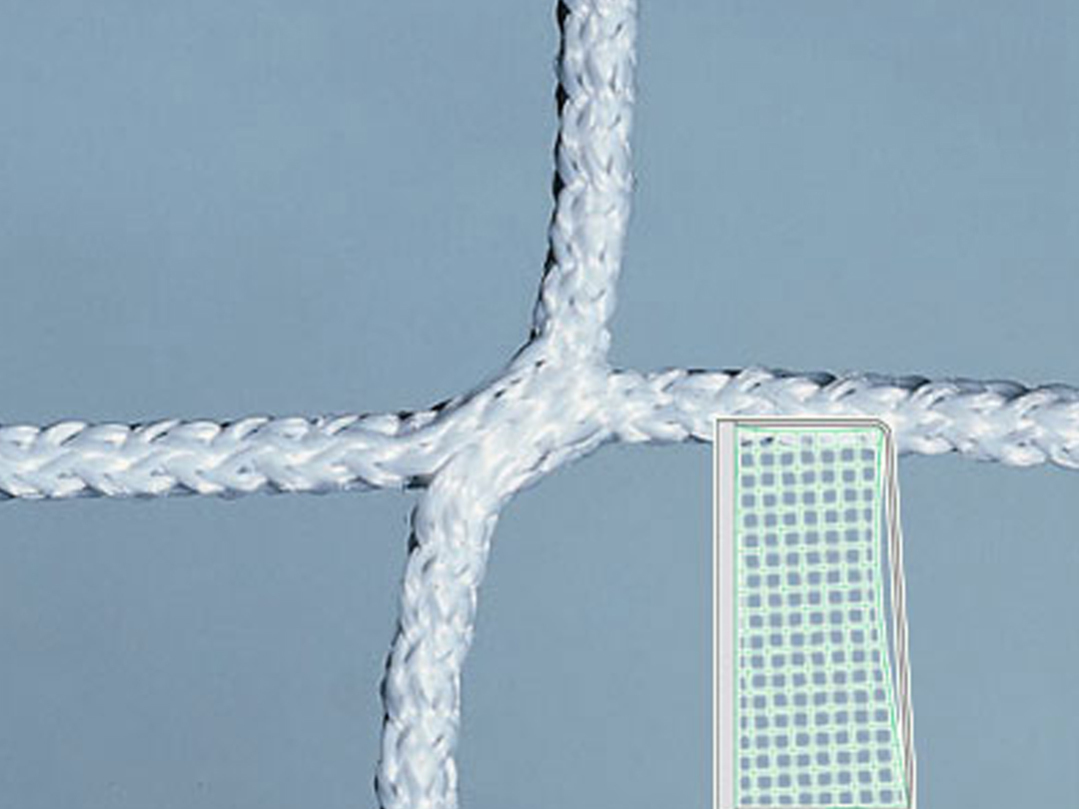 Handball- & Kleinfeldtornetz STANDARD, Weiß, 4 mm