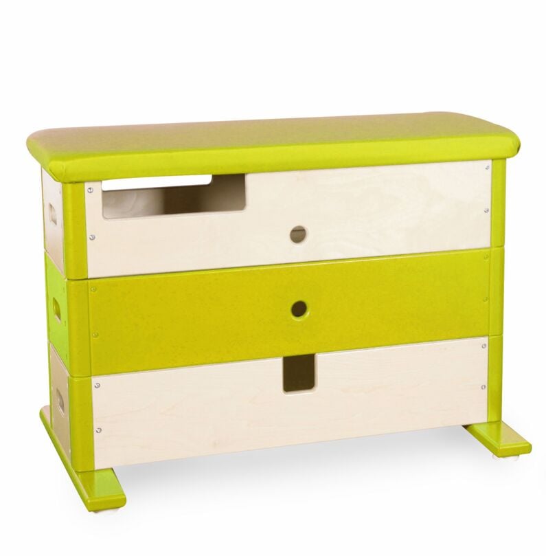 Kübler Sport Sprungkasten SLIM, Gelb, ohne Fahreinrichtung