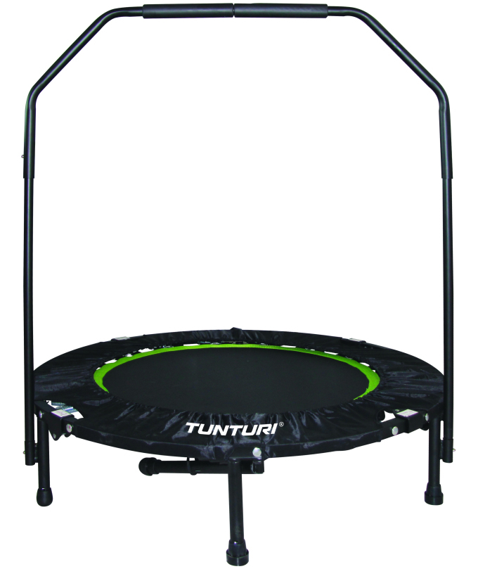 Fitness Trampolin, faltbar mit Haltebügel