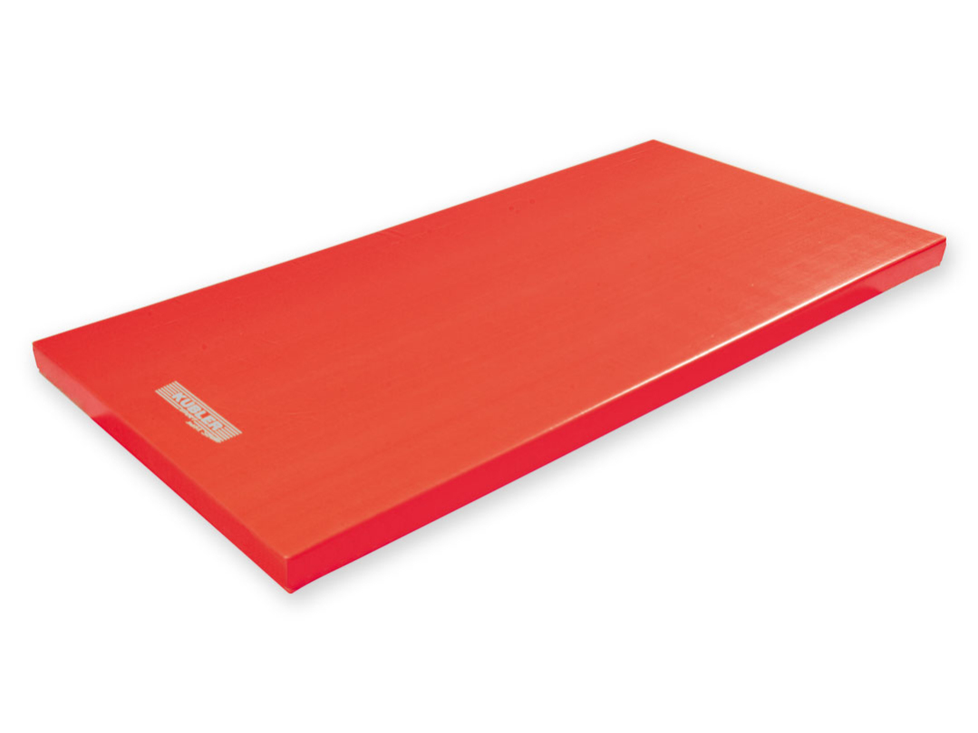 Kübler Sport Superleicht-Turnmatte, Rot, 150 x 100 x 6 cm, Ohne Besatz