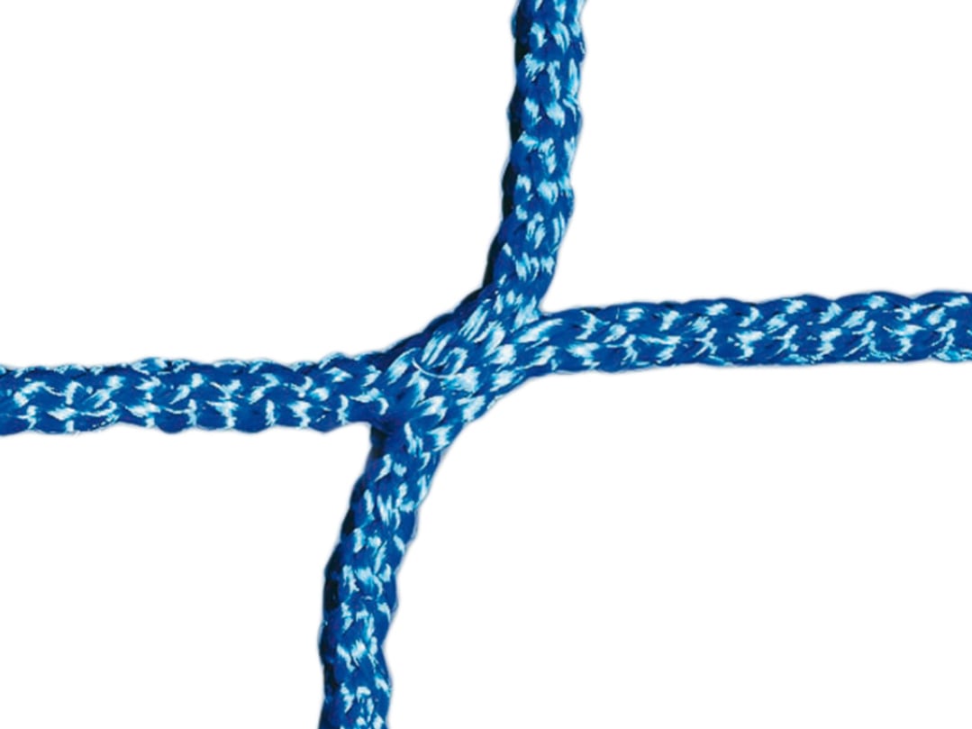 Jugend-Fußballtornetz mit quadratischen Maschen, Blau, 80 / 150 cm, 4 mm