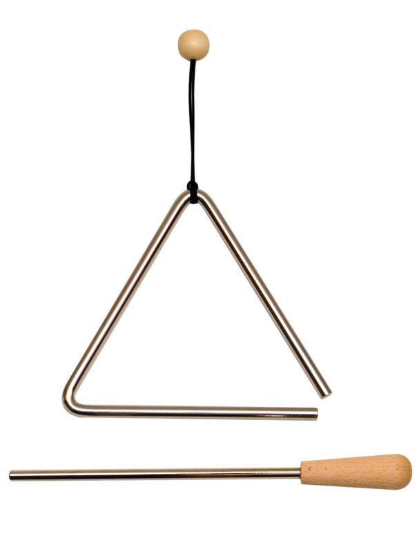 goldon Triangel mit Schlägel, 15 cm