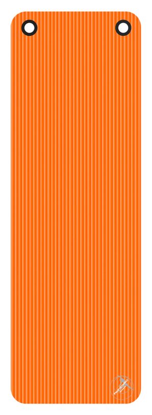 Profigym Gymnastikmatte, Orange, mit Ösen, 180 x 60 x 1,5 cm