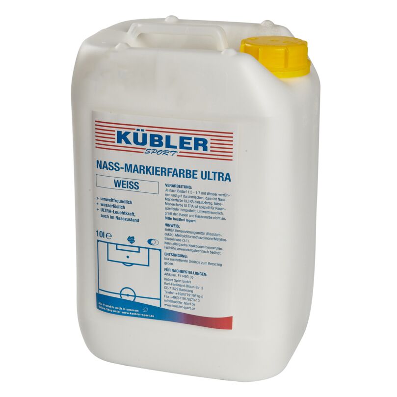 Kübler Sport Nassmarkierfarbe ULTRA weiß