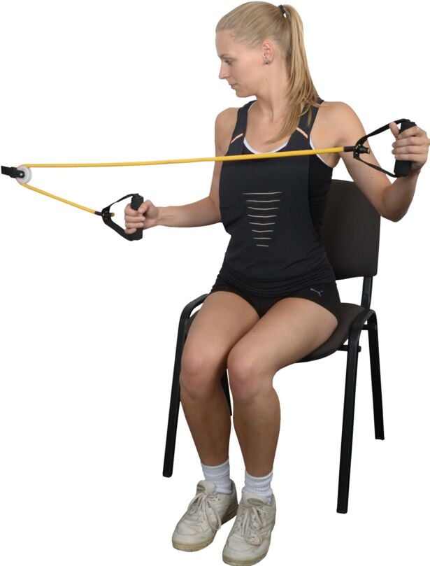MoVeS Shoulder Tube Pulley mit Handgriffen, leicht