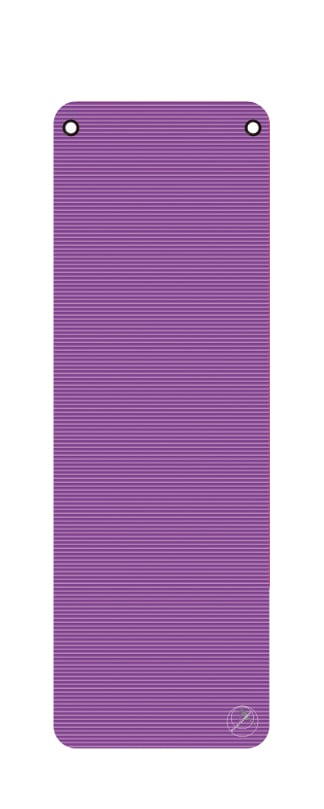 Profigym Gymnastikmatte, Violett, mit Ösen, 180 x 60 x 1 cm