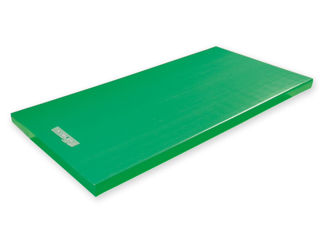 Kübler Sport Superleicht-Turnmatte, Grün, 200 x 100 x 6 cm, Ohne Besatz