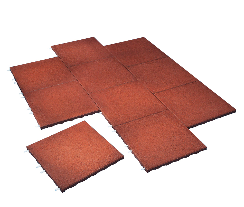 EUROFLEX Fallschutzfläche, Rot, 5 cm