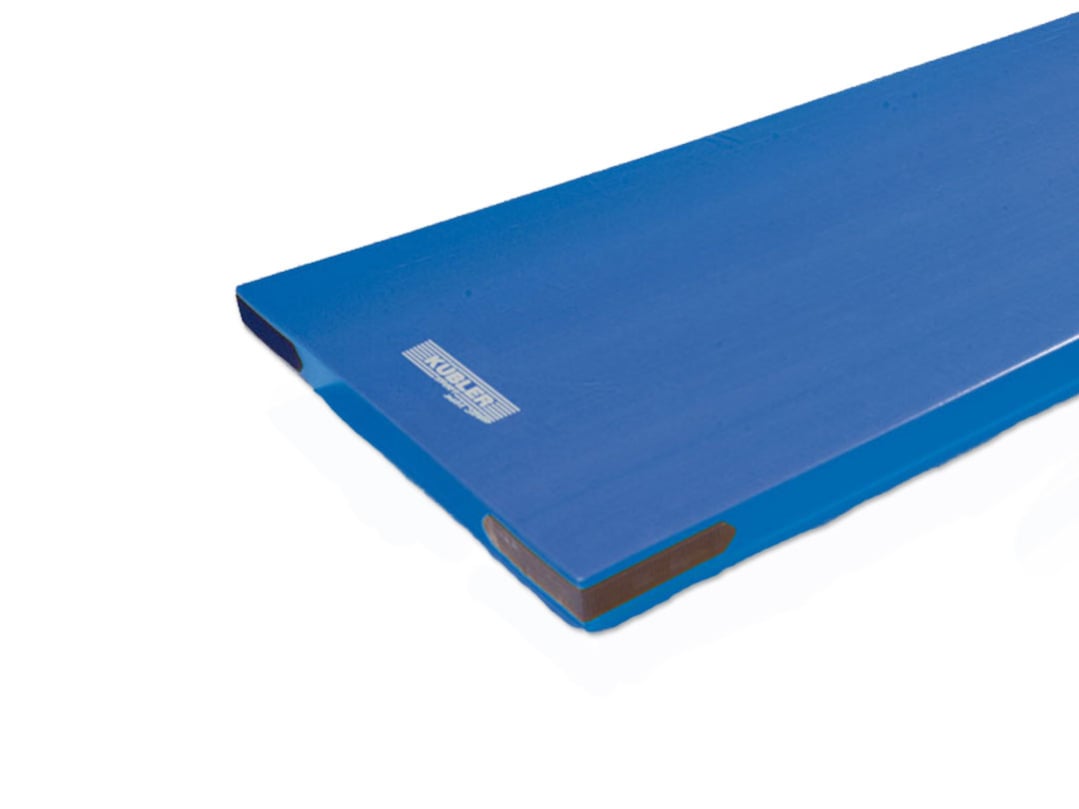 Kübler Sport Superleicht-Turnmatte, Blau, 200 x 125 x 6 cm, Mit Klettbandecken