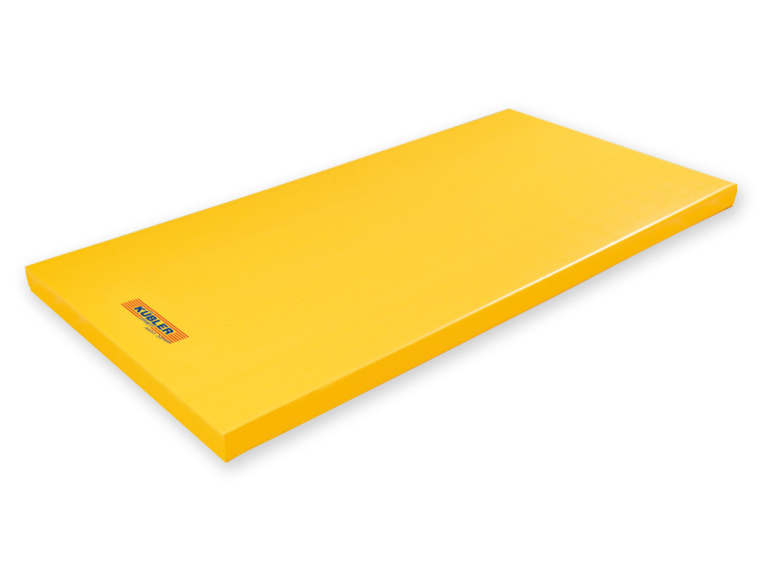 Kübler Sport Superleicht-Turnmatte, Gelb, 200 x 100 x 8 cm, Ohne Besatz