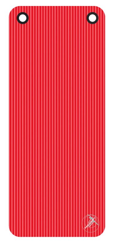 Profigym Gymnastikmatte, Rot, mit Ösen, 140 x 60 x 1,5 cm