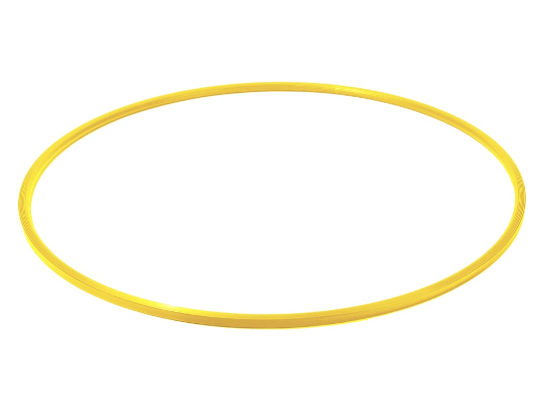 Kübler Sport Gymnastikreifen PVC, Gelb, 80 cm