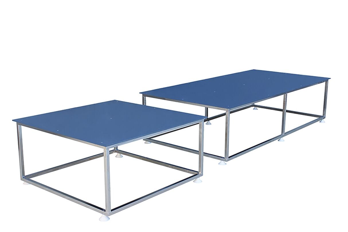 Mobile Unterwasser-Plattform Edelstahl, 200 x 100 x 60 cm