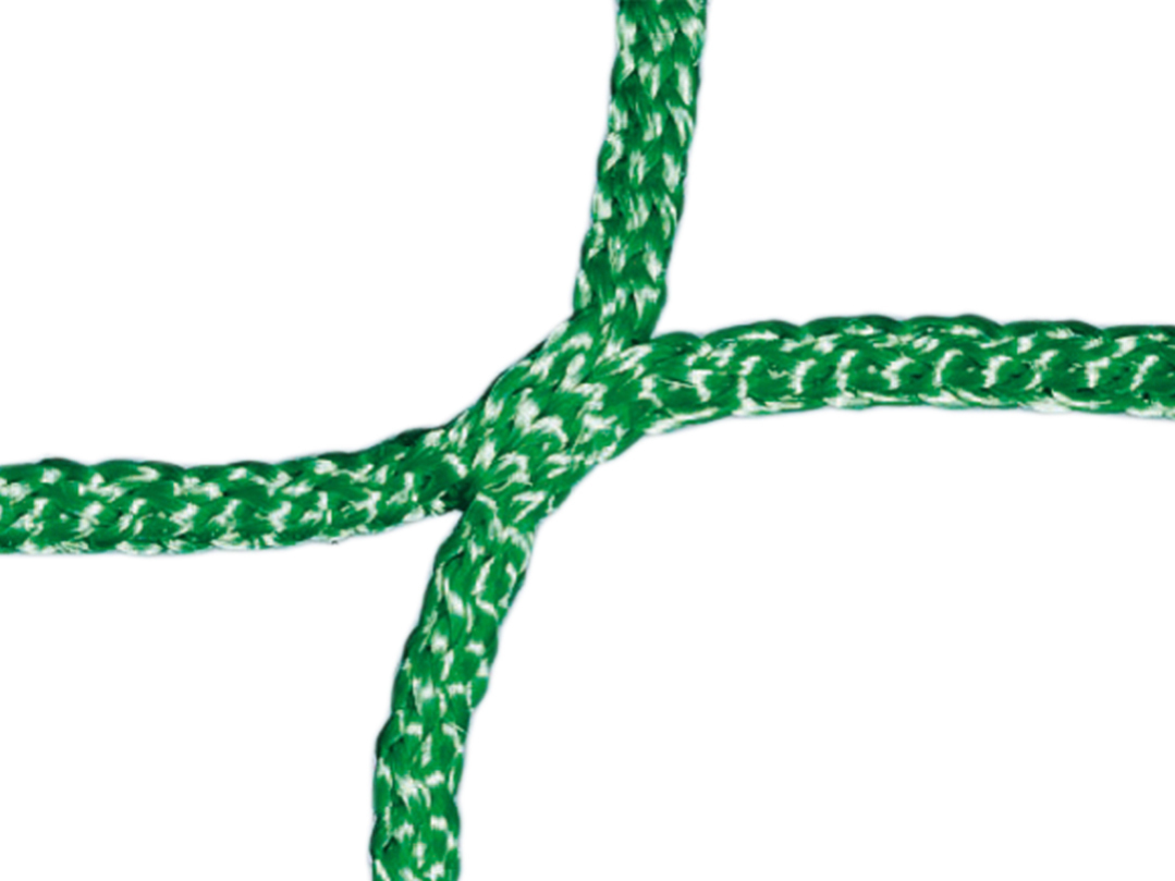 Fußballtornetz einfarbig, mit quadratischen Maschen, Grün, 80 / 200 cm, 4 mm