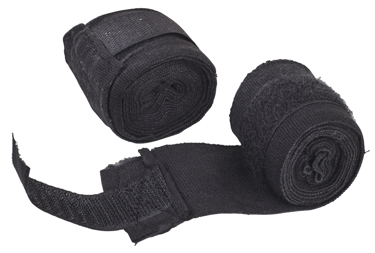 Boxbandagen, 250 cm lang, Schwarz