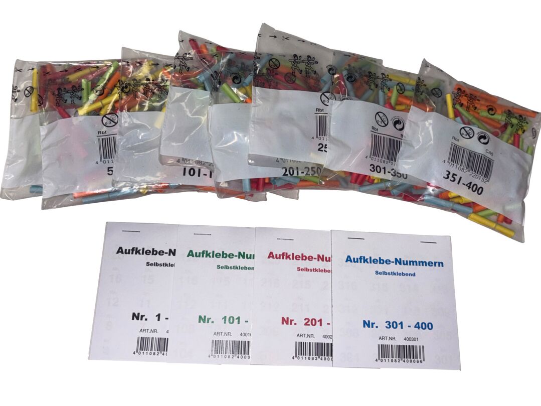 Tombola Lose Gewinne-Set, 1 - 400