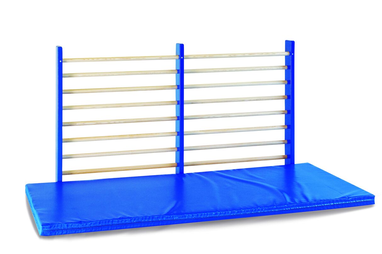 Mini Doppelfeld Sprossenwand U3, Blau