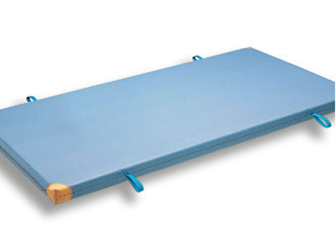 Kübler Sport Universal-Turnmatte, 150 x 100 x 6 cm, Mit Lederecken & Trageschlaufen