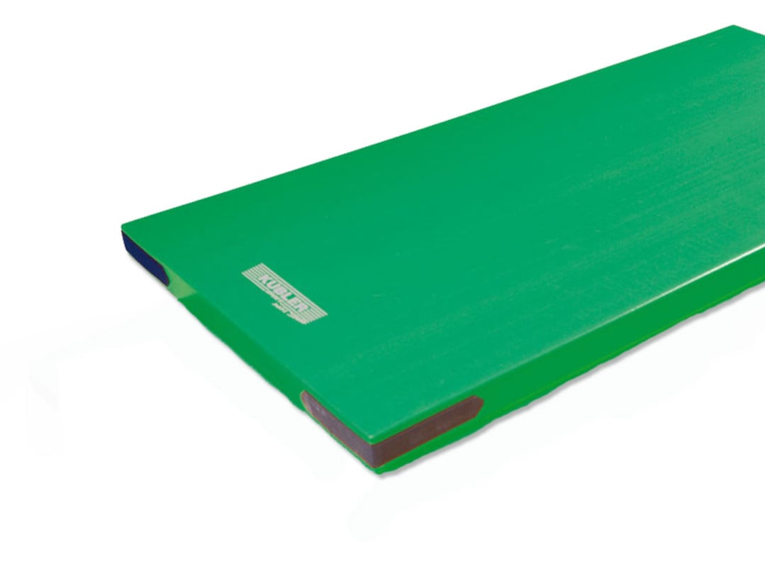 Kübler Sport Superleicht-Turnmatte, Grün, 200 x 125 x 8 cm, Mit Klettbandecken