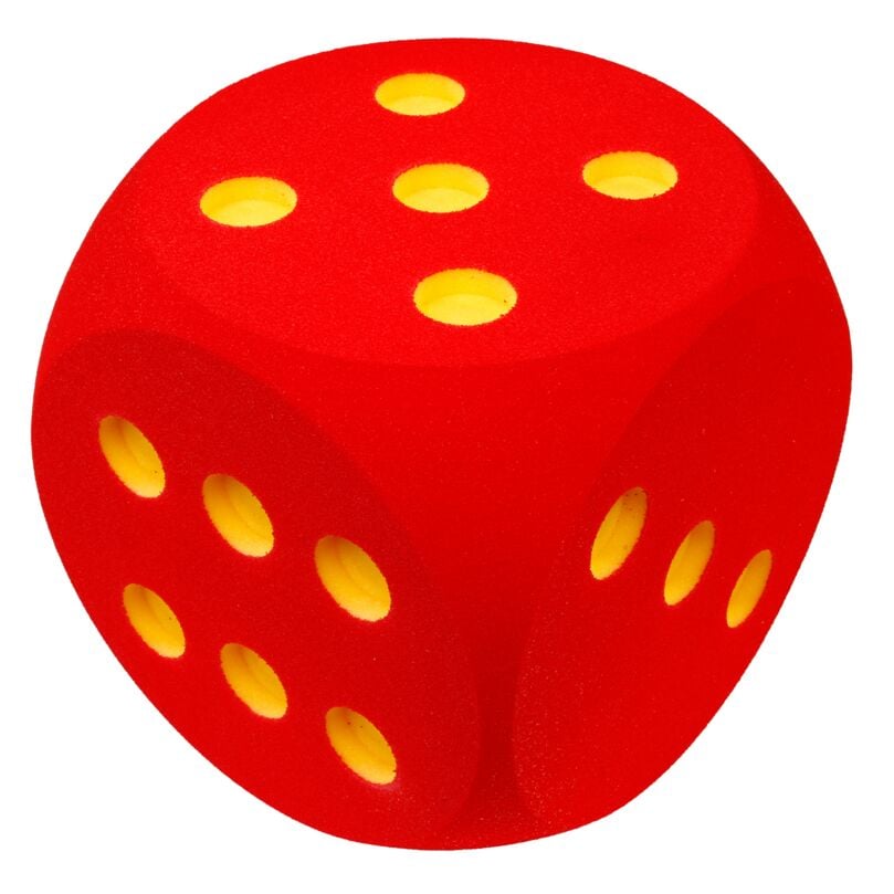 Volley Schaumstoffwürfel, Rot, 16 x 16 x 16 cm