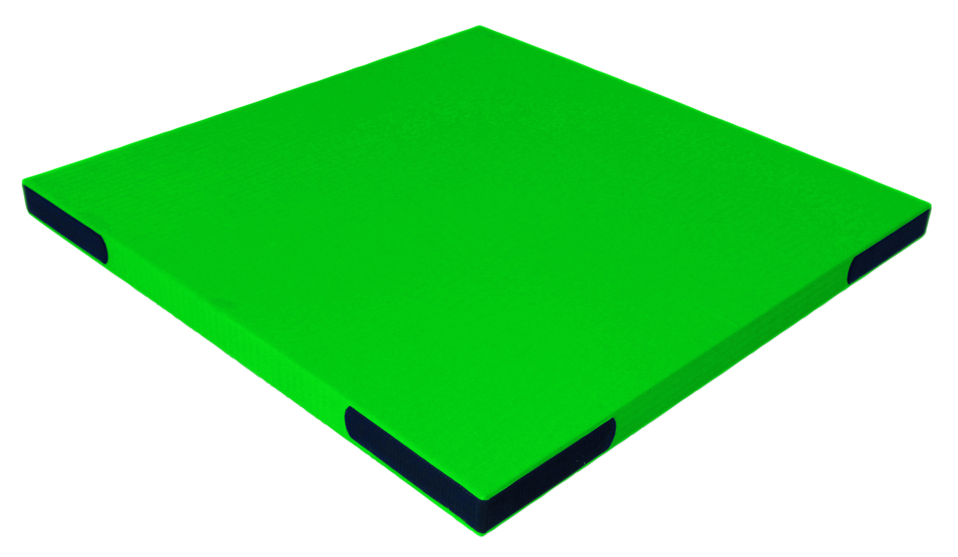 Kübler Sport Fallschutzmatte LEICHT, Grün, 100 x 100 x 6 cm