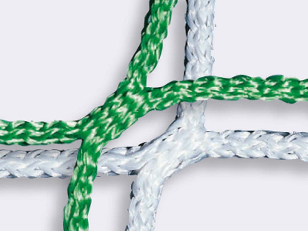 Verkürztes Handballtornetz, Weiß, 100 / 100 cm