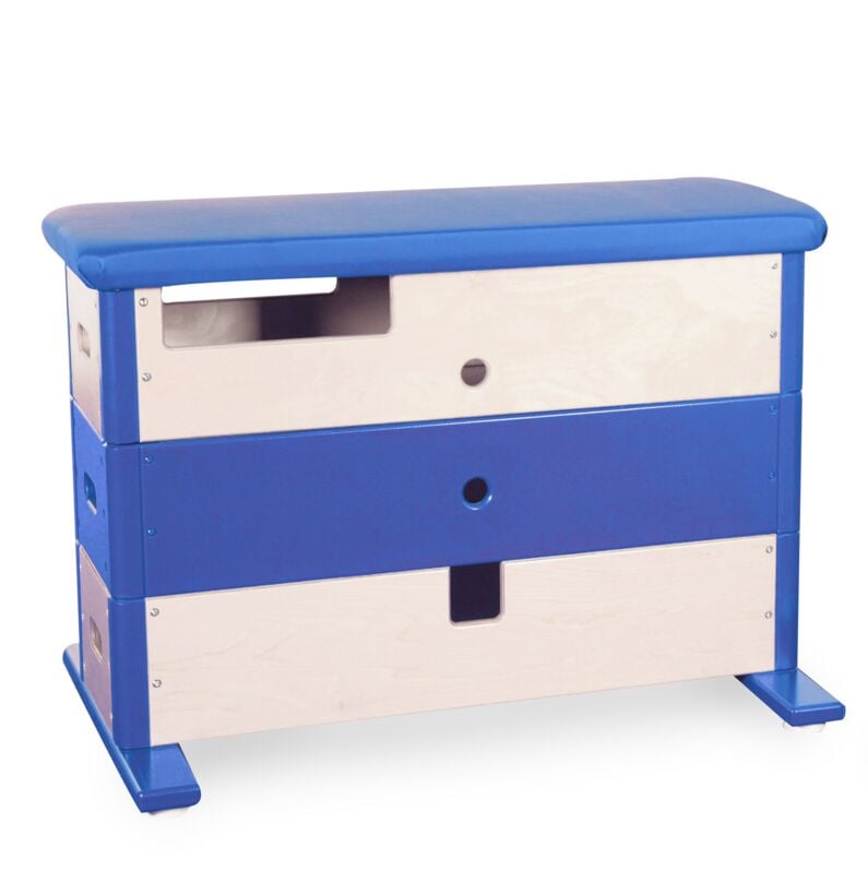 Kübler Sport Sprungkasten SLIM, Blau, mit Fahreinrichtung