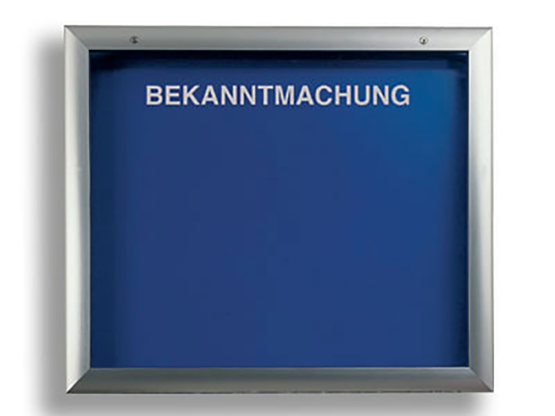 Informationskasten, Öffnung 180° nach unten, 21 x DIN A4