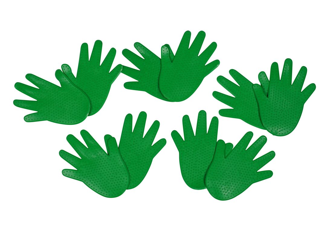 tanga sports Bodenmarkierung Hände, 5er-Set, Grün