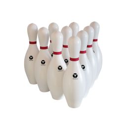 Bowlingschuhe Herren 45 DON Bowlers Marker Weiß Mit Stacheln – 10er Pack, Kunststoff-Bowling-Zubehör Für Präzises Spiel! Bowling Zubehör