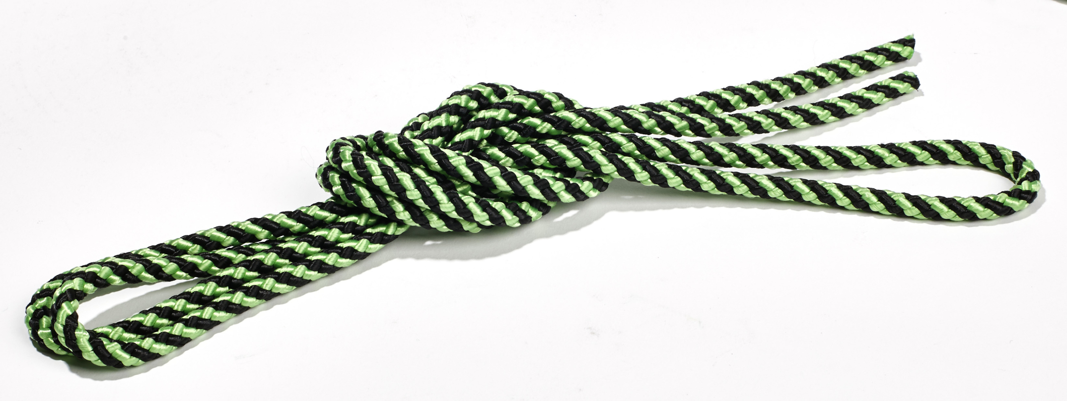 Kübler Sport Gymnastikseil zweifarbig, Schwarz / Grün
