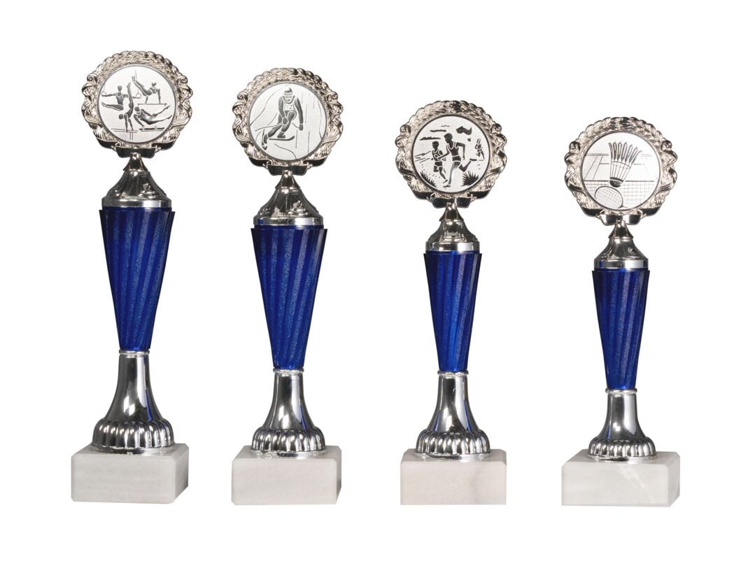 Kübler Sport 4er-Set Pokal SILBER CHAMPION, Tennis