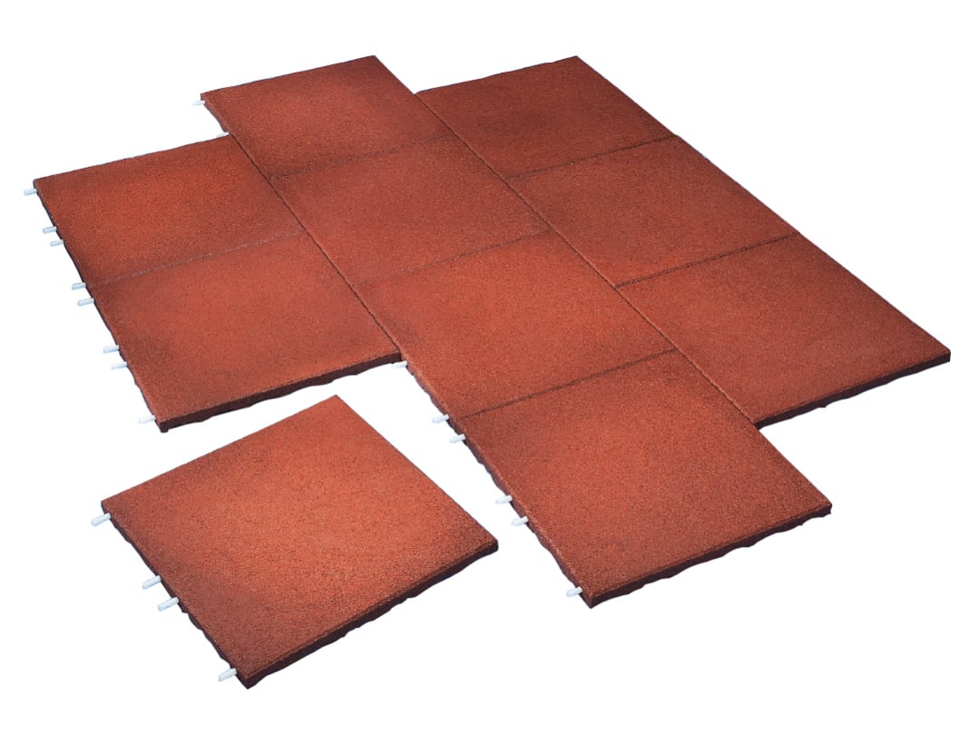 EUROFLEX Fallschutzfläche, Rot, 6 cm