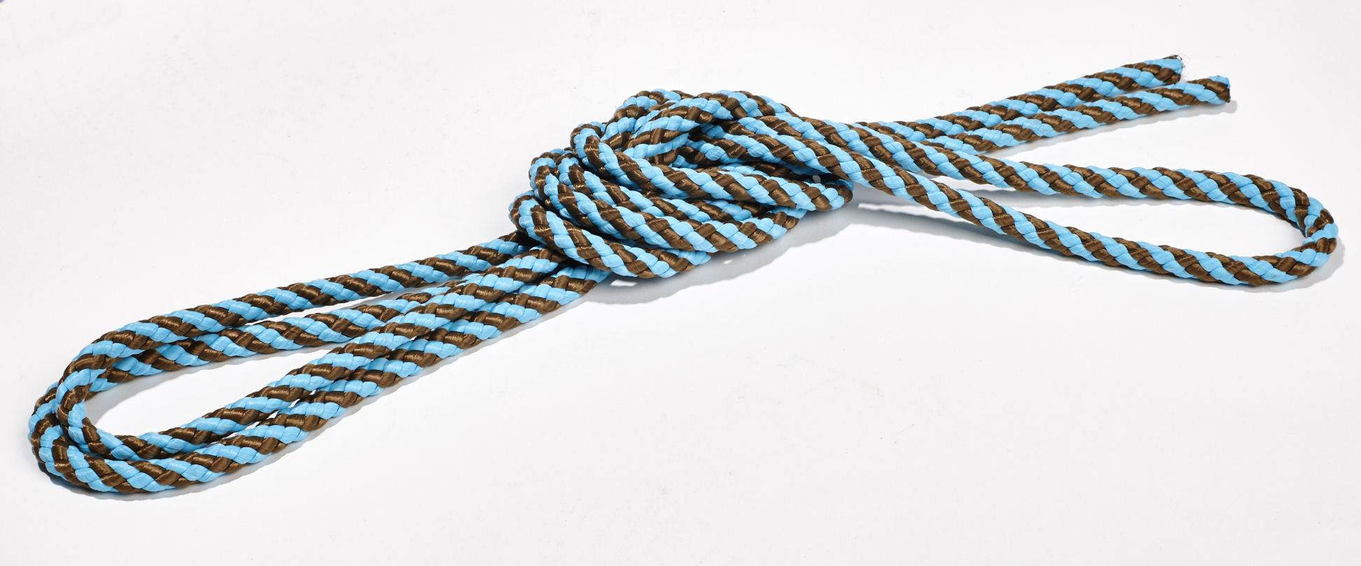 Kübler Sport Gymnastikseil zweifarbig, Blau / Braun