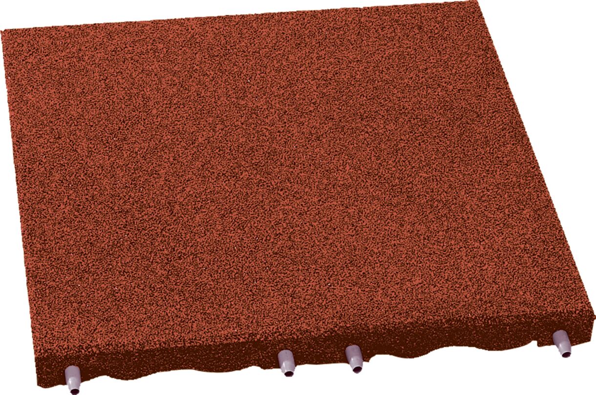 EUROFLEX Fallschutzfläche, schmal, Rot, 3 cm