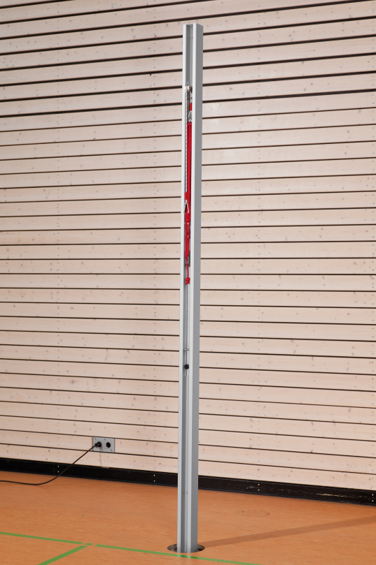 Kübler Sport Alu-Netzpfosten, Flaschenzug-Spannsystem, 80 x 80 mm quadratisch