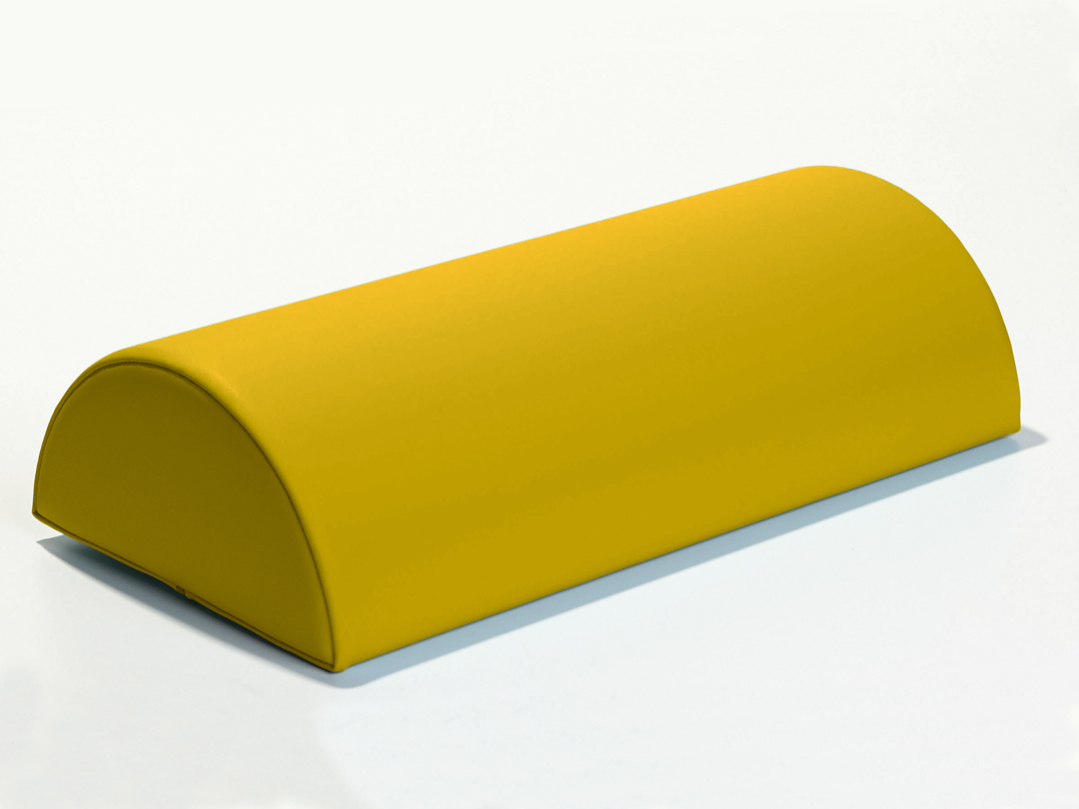 Kübler Sport Halbrolle - Lagerungshilfe, Gelb, 50 x 15 x 7,5 cm