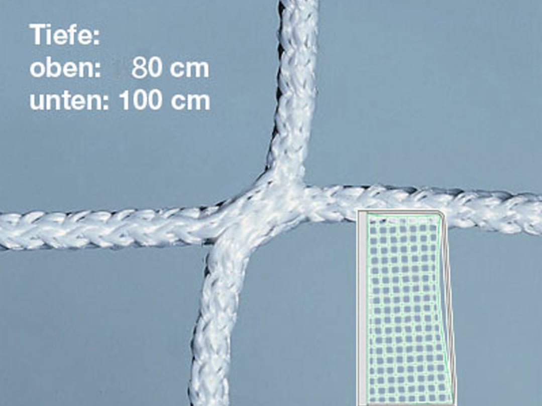 Handball- & Kleinfeldtornetz EXKLUSIV, Weiß, 4 mm