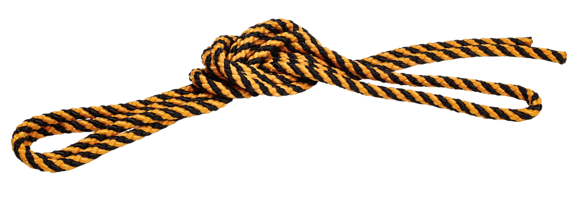 Kübler Sport Gymnastikseil zweifarbig, Schwarz / Orange