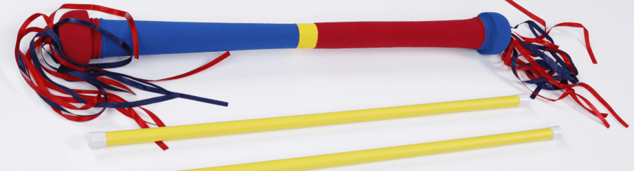 Bunte Devilsticks für Freizeitspiele und Jonglage, verschiedene Modelle und Materialien, geeignet für Kinder und Erwachsene