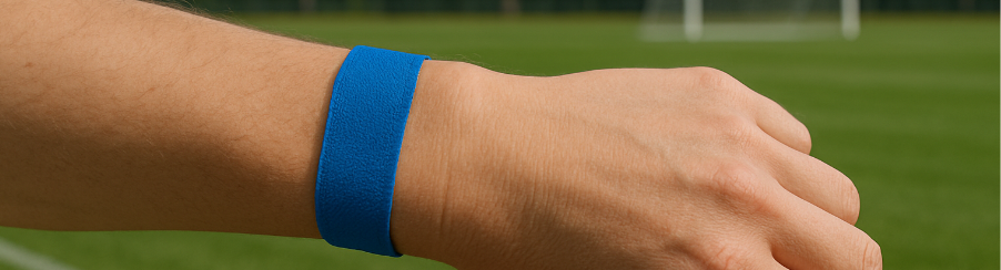 Verschiedene Einlassbänder für Vereinsveranstaltungen als Auswahl zur Zugangskontrolle und Organisation