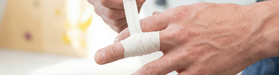 Medizinische Tapestreifen zur Stabilisierung der Fingergelenke für Therapie und Rehabilitation