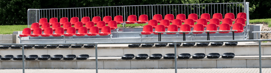 Tribüne für Zuschauerbereiche in Sportstätten und Veranstaltungsanlagen